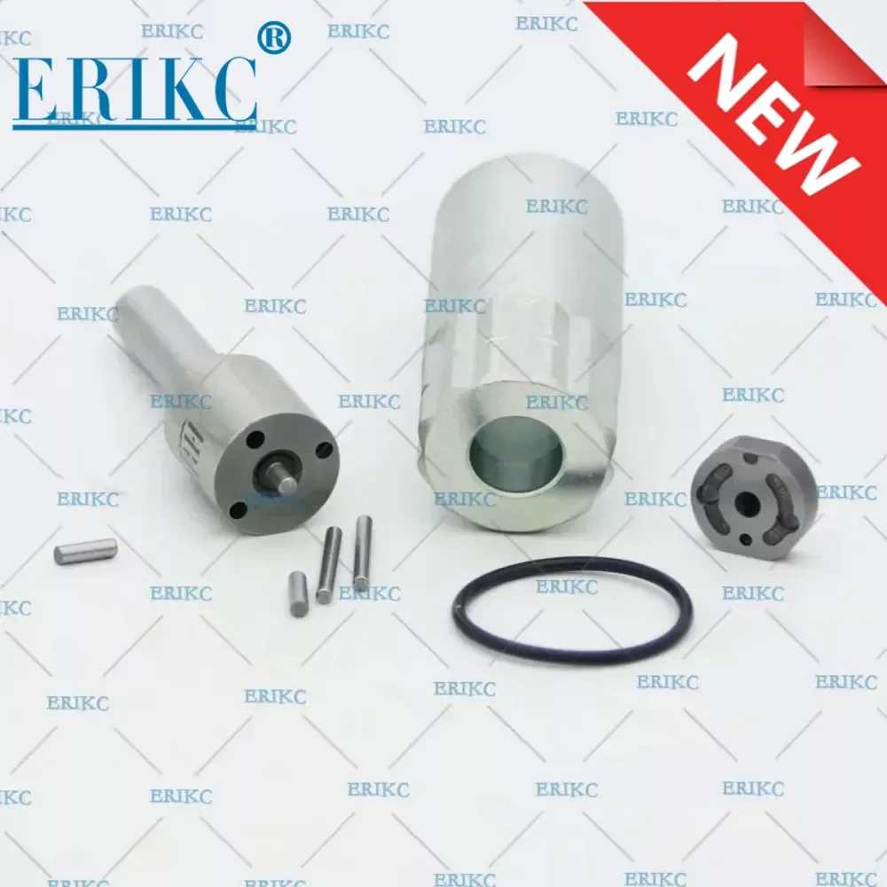 

ERIKC Common Rail Injector Overhaul Kits 095000-5470 Include Control Valve Plate 19# Nozzle, O-ring, Pin for Isuzu