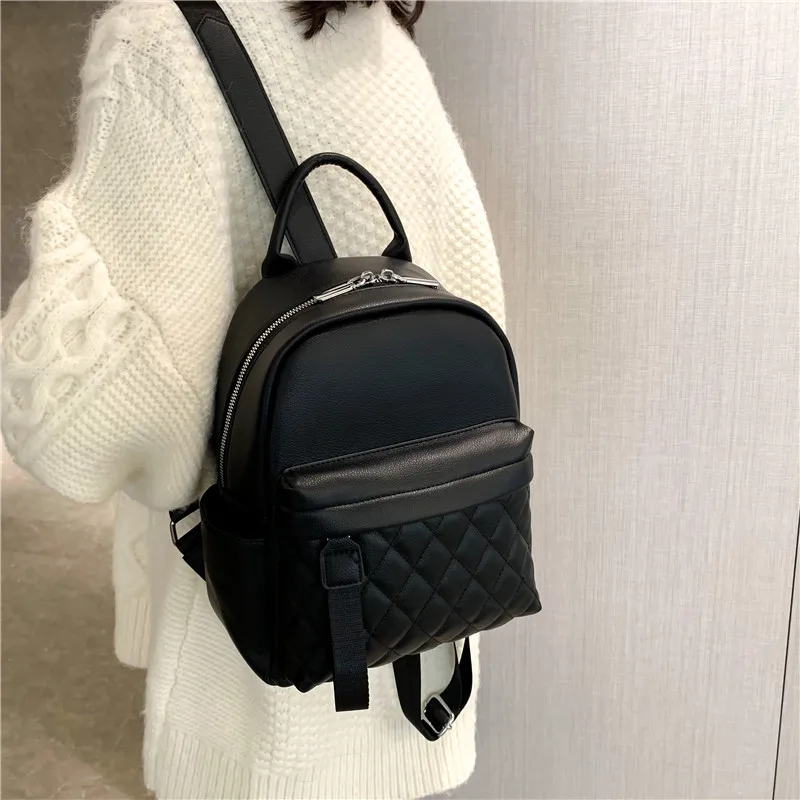 Zaino in PU per donna Zaino leggero personalizzato di nuova moda con nome ricamato Zaini in pelle regalo di compleanno per ragazza - immagine 3