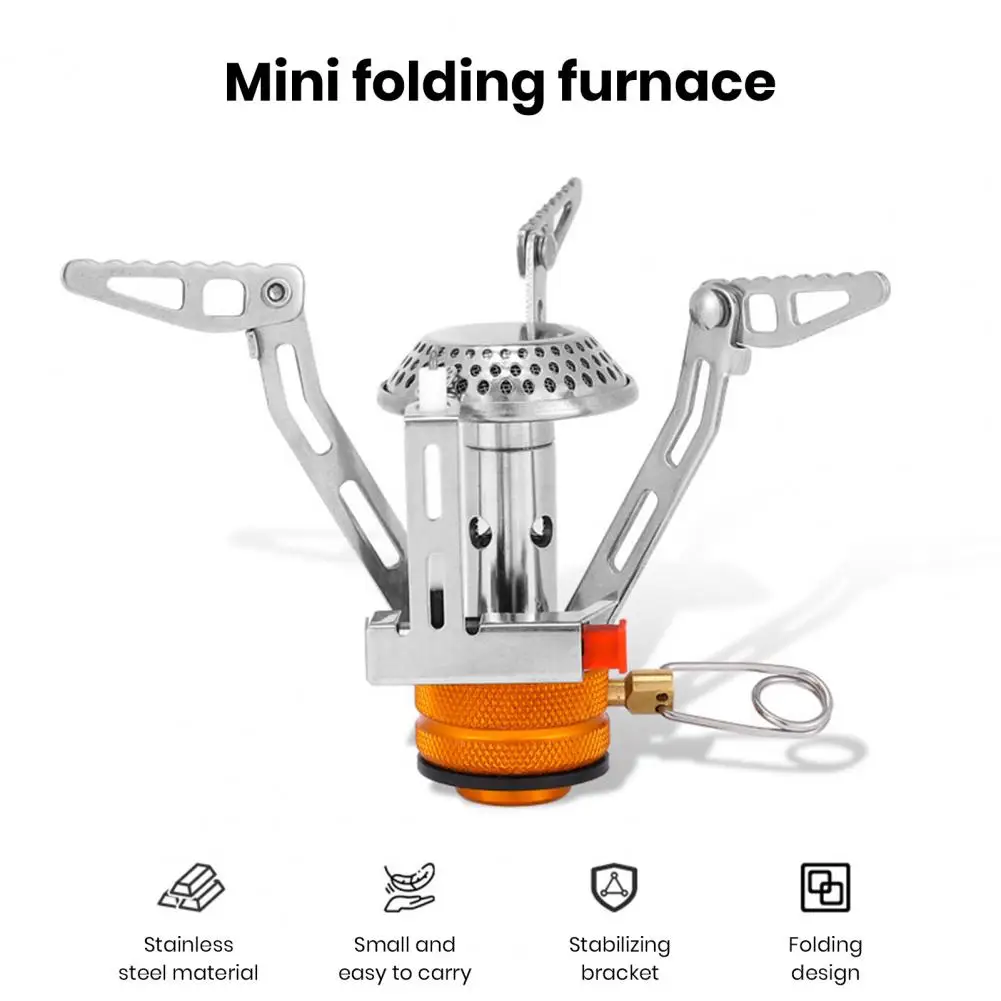 

Picnic Stove Portable Foldable Camping Gas Stove Adjustable Flame Corrosion Resistant Lightweight Outdoor Picnic Heater