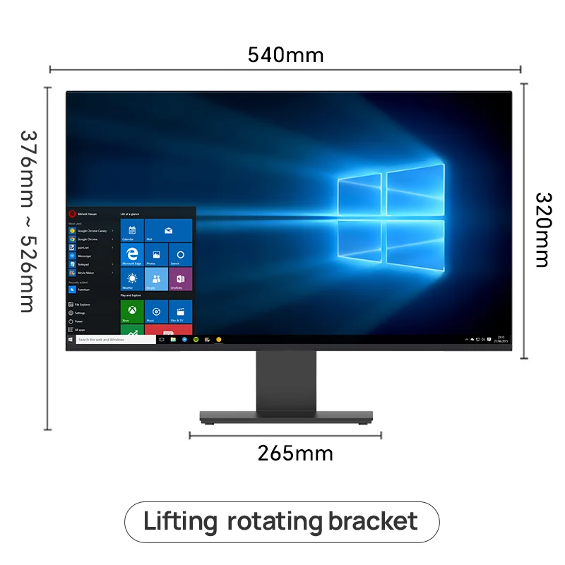 Anmite 24-inch 1080P capacitive touch computer monitor IPS 100% sRGB high color gamut professional desktop ten-point touch scree