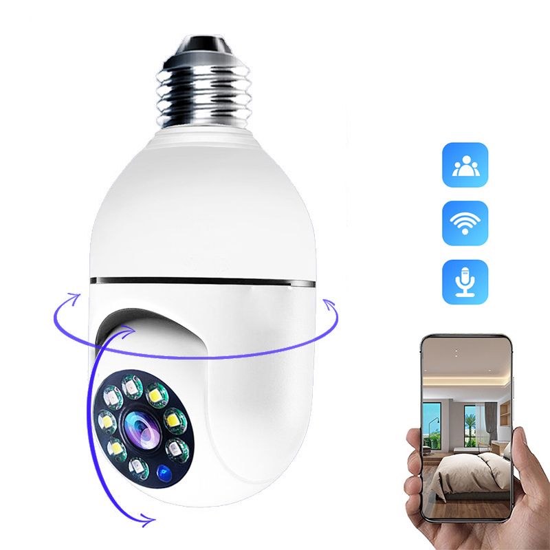 1080P HD E27 Bulb Surveillance Camera Outdoor Indoor Security Monitor Wireless 2.4G WiFi Camera Night Vision Cam