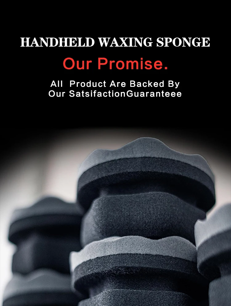 Lucullan Make Detailing Easier Wave Type Tire Dressing Tools Hex Grip Applicator Handheld Tire Waxing Sponge – Detail 1