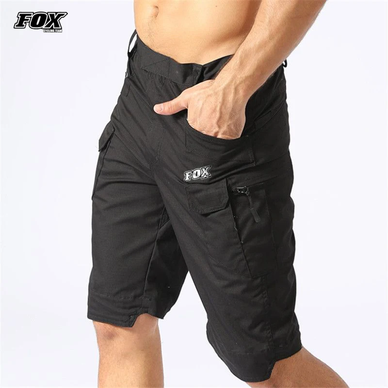 FOX-Pantalones cortos de Ciclismo para Hombre, Shorts transpirables e impermeables para Ciclismo de montaña o de carretera, Motocross y descenso, Verano