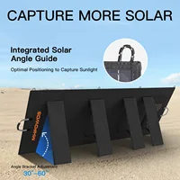 MHPOWOS 400W 220W 110W Panneau solaire portable léger, panneau solaire pliable pour les activités de plein air, étanche IP67 pour camping-car 5