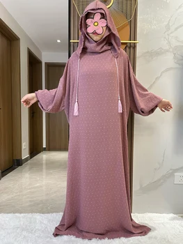 New Muslim Ramadan Prayer Clothing Pullover Abaya Dubai Turkey Islam Prayer Clothes Sueding Cotton Dress Islam Women Kaftan