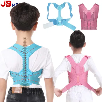 등 자세 교정기 벨트, 조절 가능한 어깨 목 척추 모양 바디, 기둥 자세 교정용, 아이 스트레이트너
