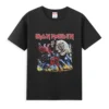 Hip Hop T-shirt Men's Short Sleeves Iron Band Casual Head T-shirt Graphic Oversized Sports Top Maiden Comfortable Streetwear Tee 3