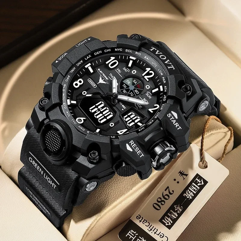 

Men's Outdoor Watch Multifunctional Student Fashion Sports Watch Waterproof Luminous Electronic WristWatch Reloj Hombre