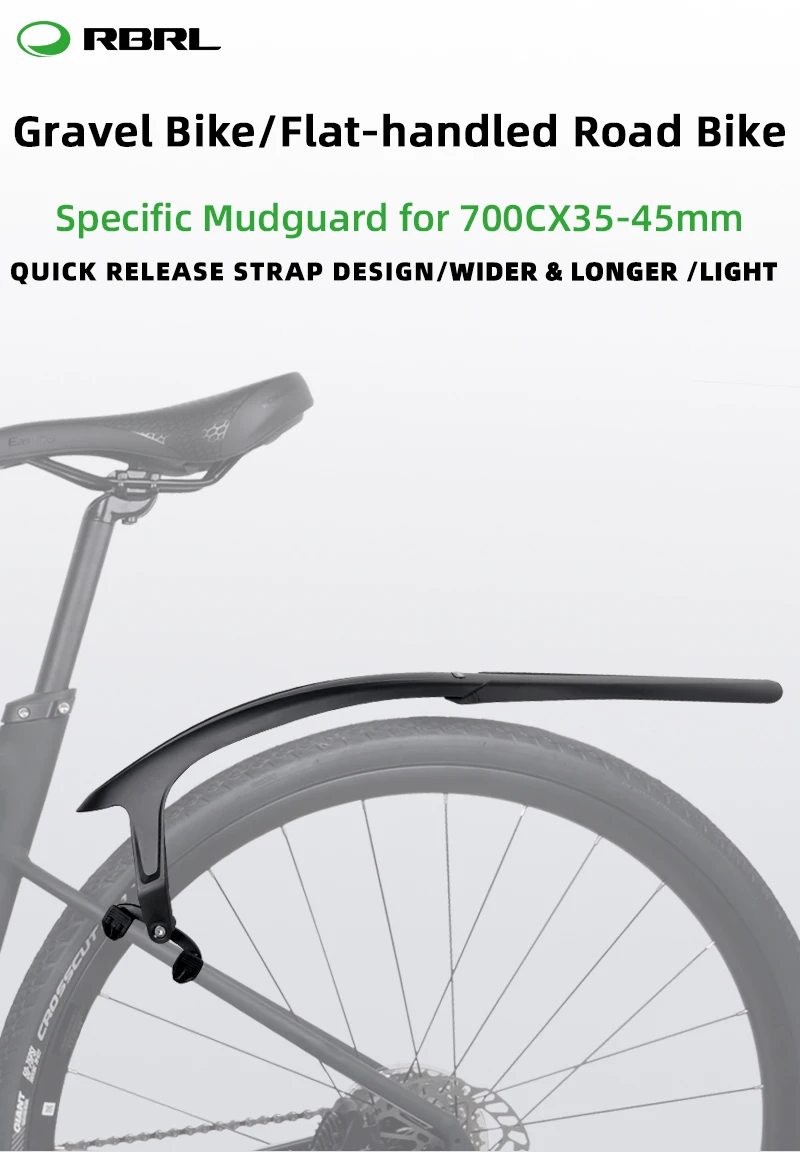 RBRL Flügel für Fahrrad 700c Rennrad Kotflügel Leichte Schmutzfänger für Fahrrad Schmutzfänger mit Schnellspanner Fahrradzubehör – Detail 1