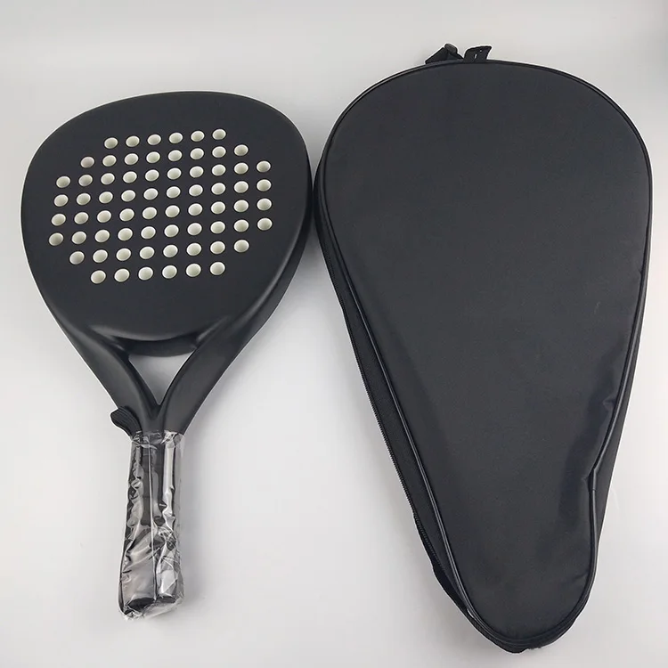 Professional Carbon Paddle Racket Soft EVA Face Tennis Raqueta With Padel Racket Bag For Men Women Training Accessories