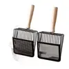 Large Stainl Steel Metal Sand Ovel Poop Scooper Fine Hole Tofu Sand Litter Ovel Dirt Scoop Pet Supplies 5