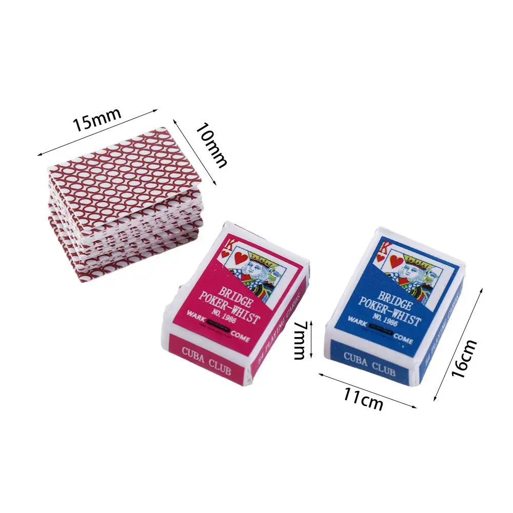 Playing Cards Mini Poker Cards Dollhouse Accessories