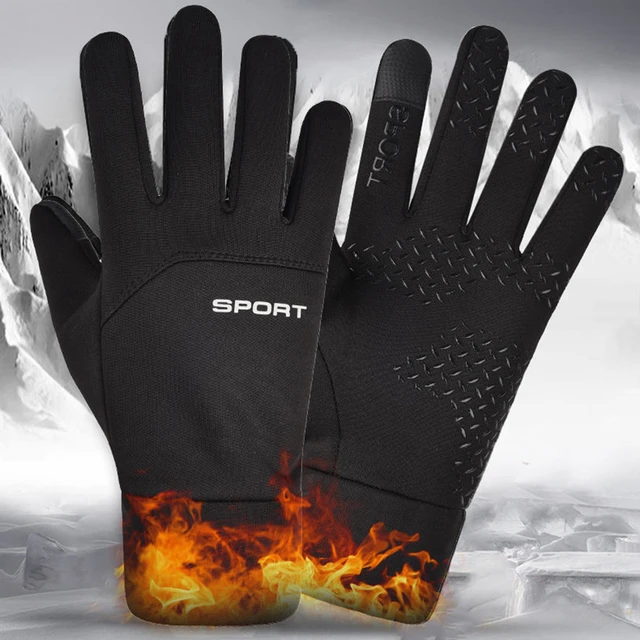 Guantes cálidos de invierno para hombre, guantes impermeables para pantalla  táctil, a prueba de viento, para ciclismo, Snowboard, motocicleta,  conducción, esquí - AliExpress