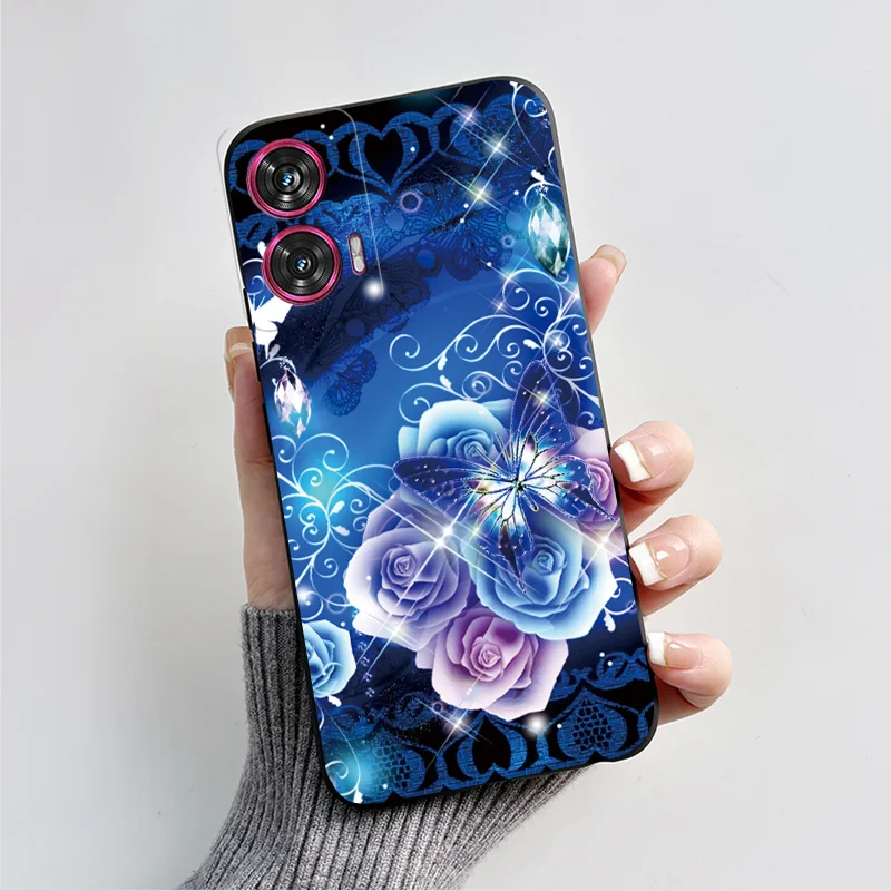 Silicone TPU Fashion Love Heart Cartoon Shockproof Phone Case for Motorola Edge 50 Fusion