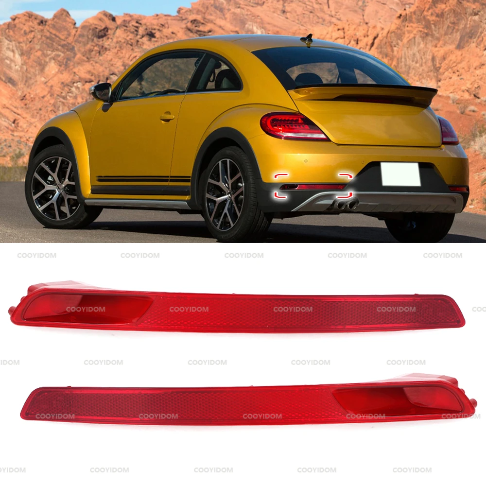 Car Rear Bumper Light Reflector Warning Stop Brake Lamp For Volkswagen