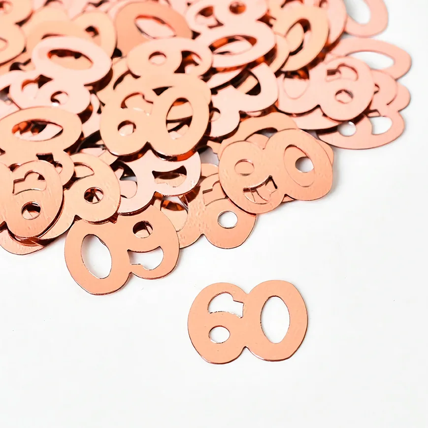 Number Confetti Balloon 30 40 50 60 30th 40th 50th 60th Birthday Party Anniversary Tabletop Table Scatter Centerpiece Decoration