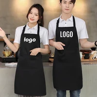 Custom Logo Waterproof Kitchen Apron for Men Women Cleaning Bib Aprons Coffee Restaurant Mandil Chef Waiter Work Pinafore 1