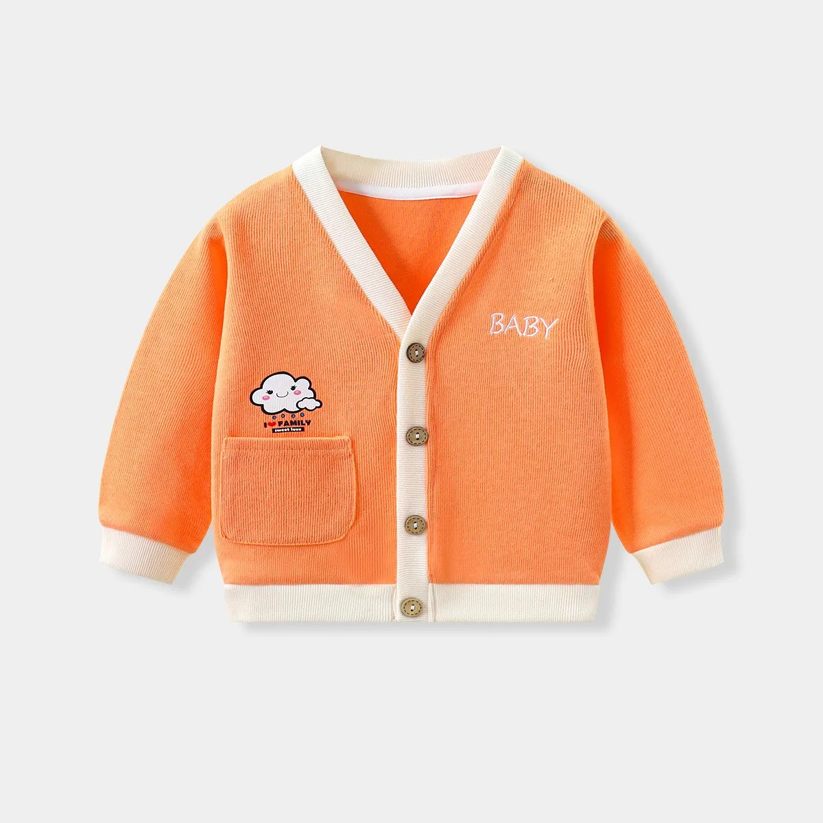 Baby Boys Autumn Clothing Sweater Jacket Printed Cartoon Cute Baby Girls Knit Cardigan Outerwear Kids Clothes Casual Jackets baby jacket