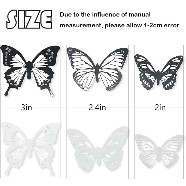 Résultat de recherche d'images pour stickers muraux papillon noir et blanc