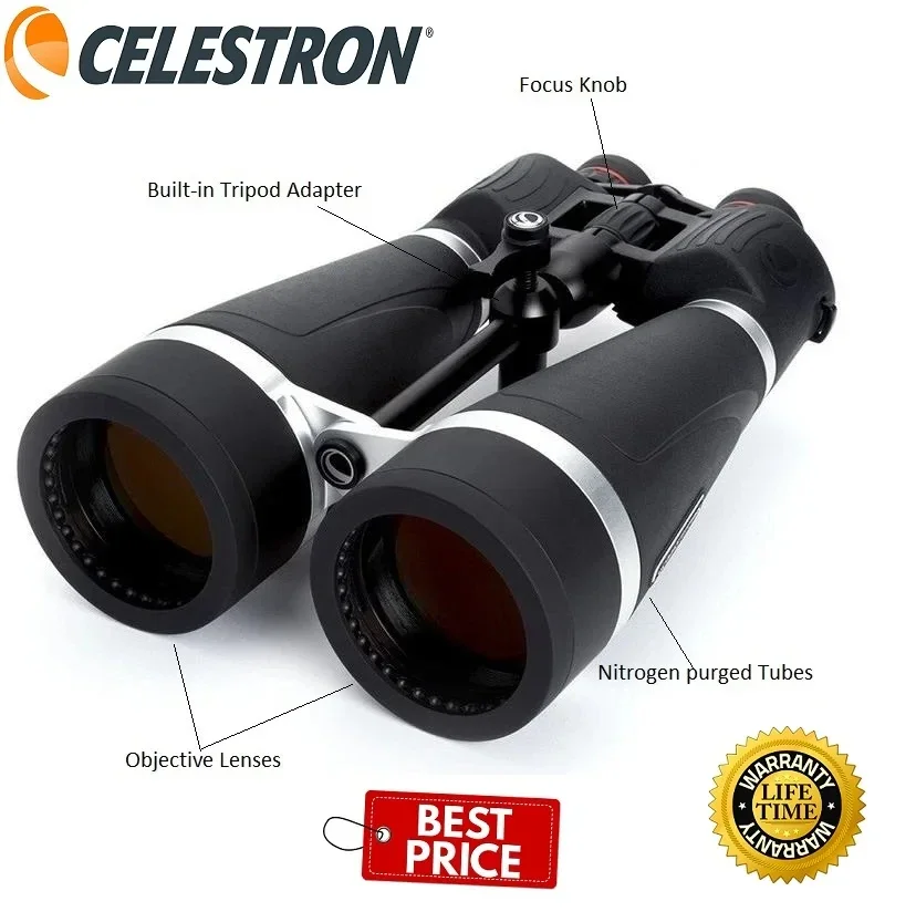 

Celestron Skymaster 20X80 Pro Outdoor Astronomie Binoculaire Bak-4 Xlt Multi Coatings Ip7 Waterdicht Voor Astronomische Terrestr