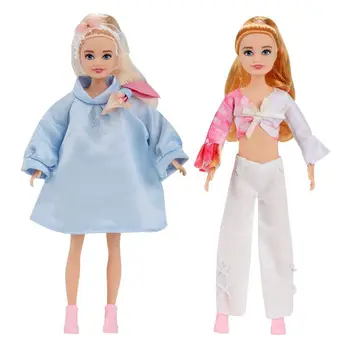 Little Girls Kawaii Kids Toys Older Sister Fashion Figures 7 Inch 23 CM Female Dolls For DIY Playing House Game Baby Gift