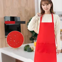 Perfessional Kitchen Aprons Waterproof Oil Resistant Hairdresser Apron With Pockets Cafes Nail Beauty Hair Cutting Salon Aprons 2