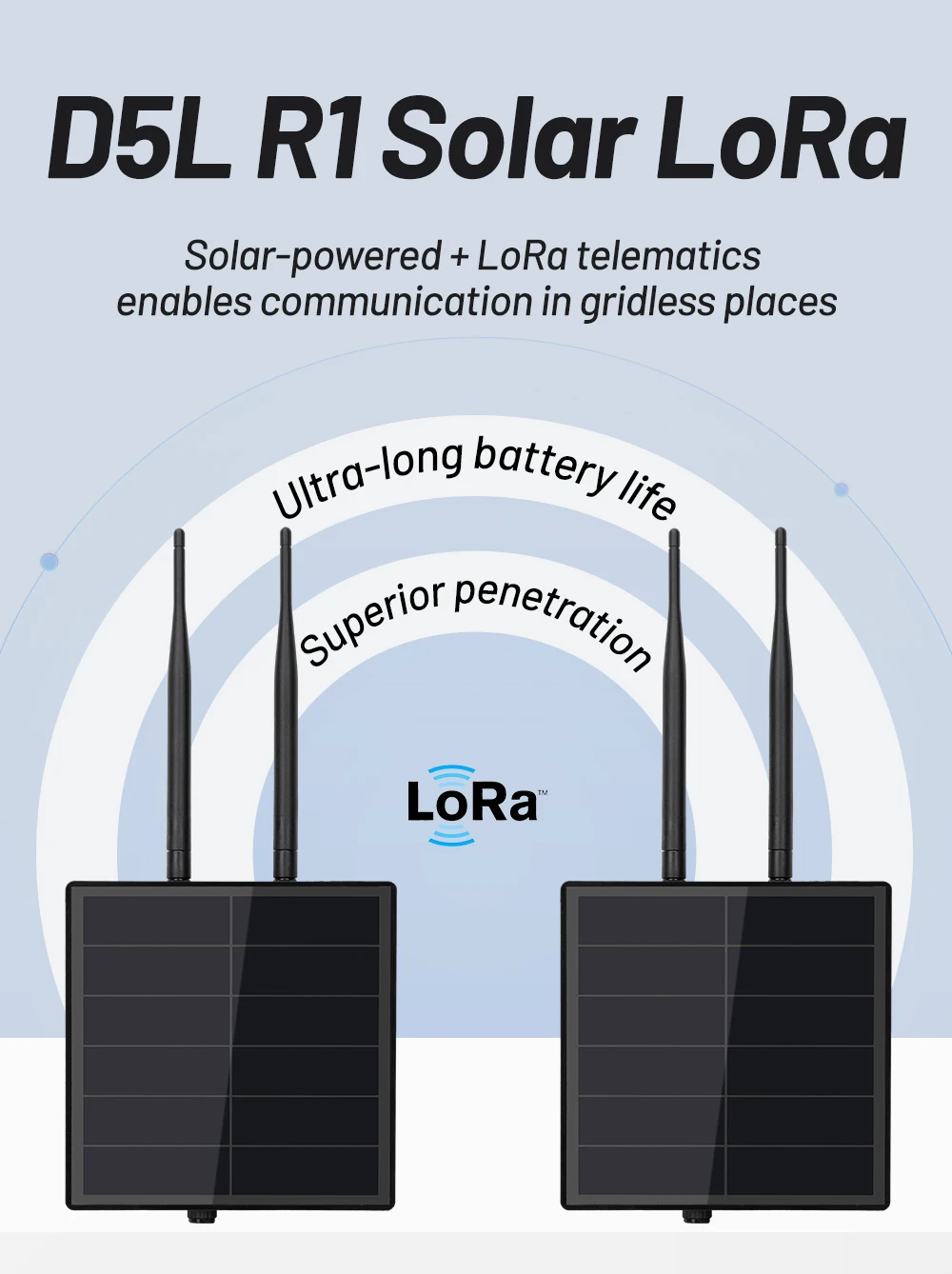 Solar Node Repeater Pole Mount Bracket kit With 868/915Mhz LoRaWAN Wisblock RAK4