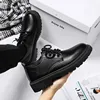 Business Casual Men's Leather Shoes Thick Bottom Leisure Style Student Suit Shoes Summer New Arrival Teenager British Style