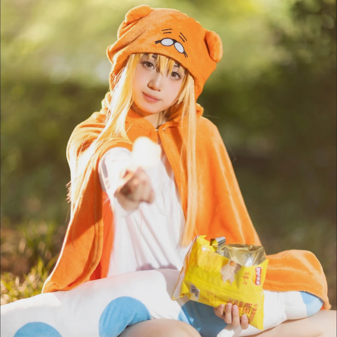 Himoto! Umaru-chan mantello Anime Umaru Chan Doma Umaru Costume Cosplay coperta di flanella mantello morbido felpa con cappuccio Costume di Halloween - immagine 6