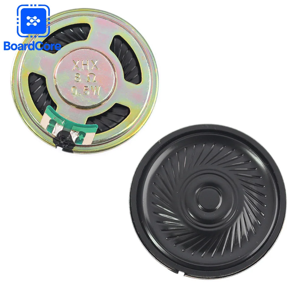 5-20개 0.5W 8R 40mm 초박형 혼 스피커 DIY 전자 오디오 수리용 0.5W 8Ω 라우드스피커