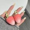 1pc Strawberry Keychain Warming Lip Balm Long Lasting Natural Pink Lipstick Tint Color Changing Lipstick Fruity Lips Care Makeup 5