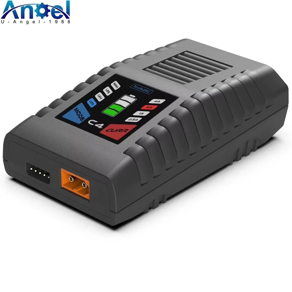 ToolkitRC C4 50W 5A AC Charger XT60 Plug for LIPO LIHV LIFE 2~4S NIMH NICD 5~8S Batteries RC Model FPV Racing Freestyle Drone