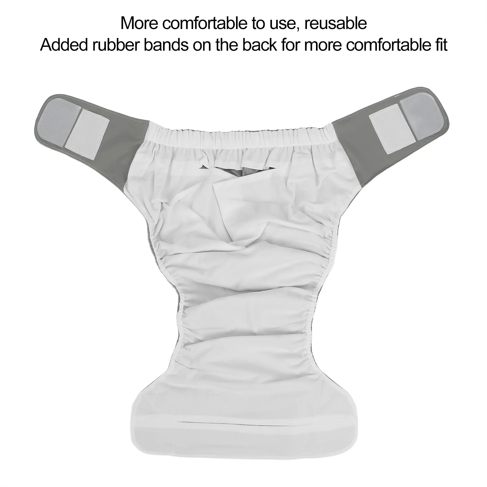 Cloth Adult Diaper Good Absorption Breathability Waterproof Breathable Reusable Adjustable Adult Nappy for Elderly 2