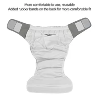 Cloth Adult Diaper Good Absorption Breathability Waterproof Breathable Reusable Adjustable Adult Nappy for Elderly 2