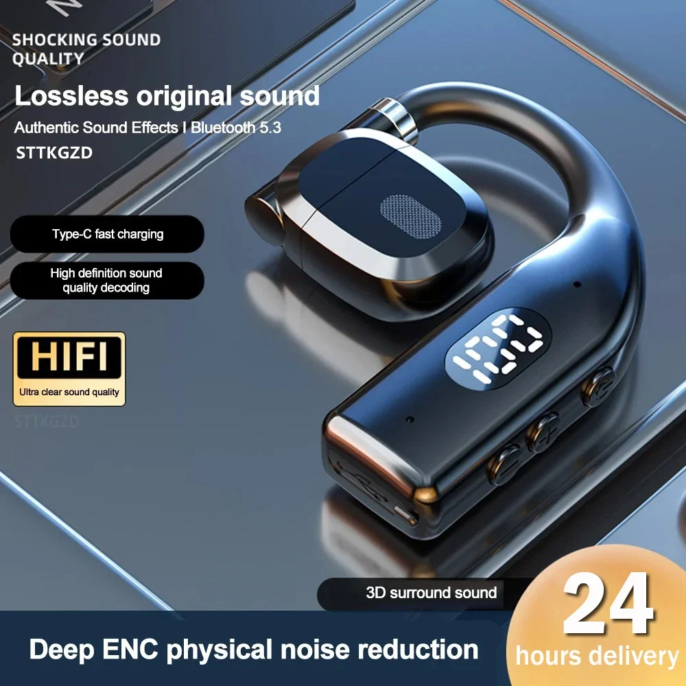 Wireless Bluetooth Headphones Bone Conduction Earphones With Microphone Handsfree Noise Canceling Headset For Driving Audifonos 2