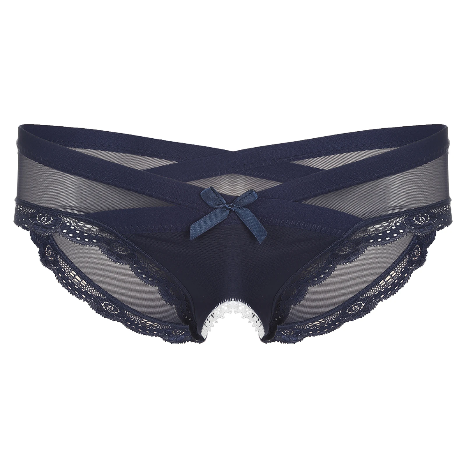

Мужские сексуальные прозрачные сетчатые трусы с низкой посадкой и кружевной отделкой