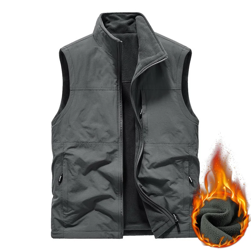 Vests of Men Sweatshirts Tactical Vest Men's Clothing Padded Military Trekking Outdoor Fishing Waterproof Luxury