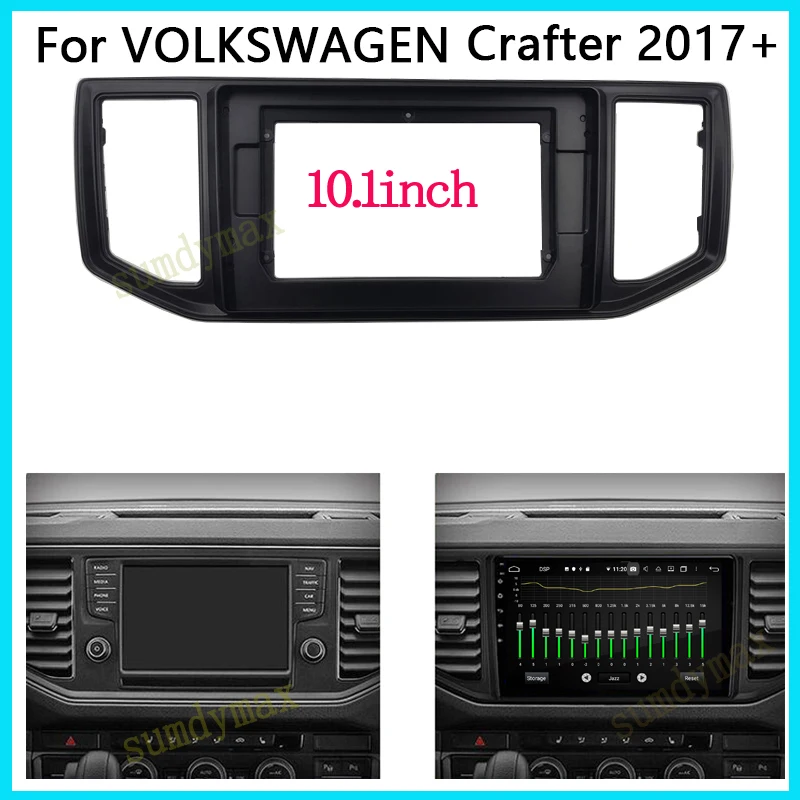 10 Pollici Grande Schermo 2 Din Android Car Radio Fascia Frame Per Volkswagen Crafter 2016-2020 Car Dvd Frame Radio Panel Frame