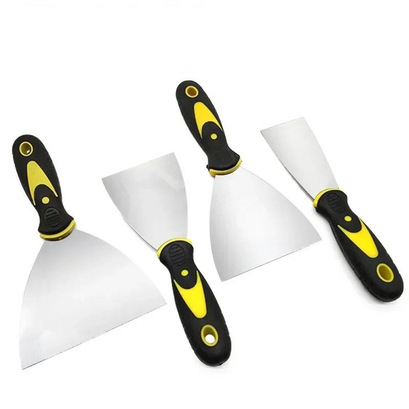 Stainless Steel Putty Knife Filling Spatula Wallpaper Stripper Wood Handle Paint Scraper Drywall Spatula Putty Knife Scraper