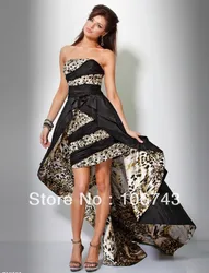 free shipping 2018 new vestido Formal robe de soiree Leopard beaded long Elegant black party prom gown bridesmaid dresses