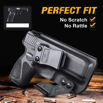 Fit Taurus G2C/G3C,Hellcat,XDS,TS9,Glock G17,G19,G43,G48,CZP10C,1911,MPS,IWB Concealed Carry Kydex Holster,Tactical Bag,Right 3