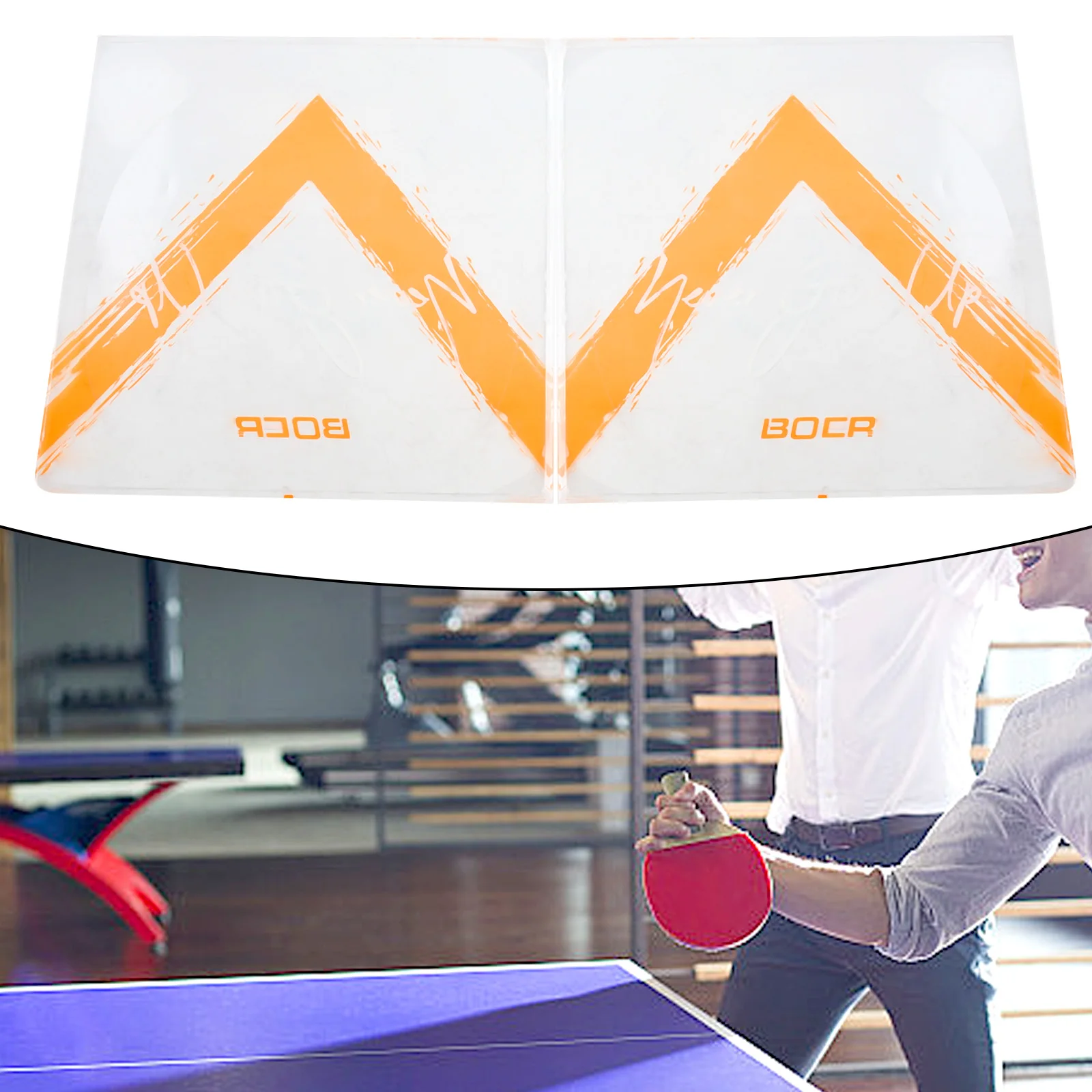 Description Picture 3 of itemPremium Self Sticky Table Tennis Rubber Protective Film 2 pcs Transparent PVC Material Preserve Your Rubber's Integrity