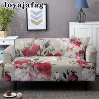 Stretch Slipcovers 1/2/3/4 Seat Peony Print Sectional Elastic Sofa Cover For Living Room L Shape Anti-slip Couch Covers 1