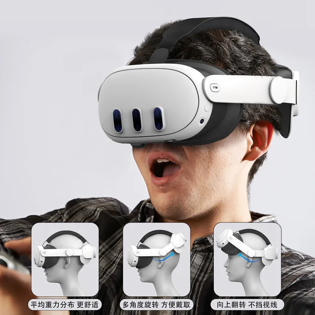 Meta Quest 3 VR ヘッドセット用交換可能なヘッドストラップ Meta Quest 3 VR ヘッドセット用交換可能なヘッドストラップ