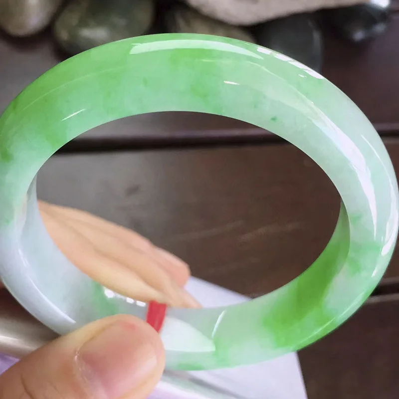 

zheru Jewelry Natural Burma Jade 54mm-62mm bracelet Exquisite Princess bracelet send girlfriend send mom