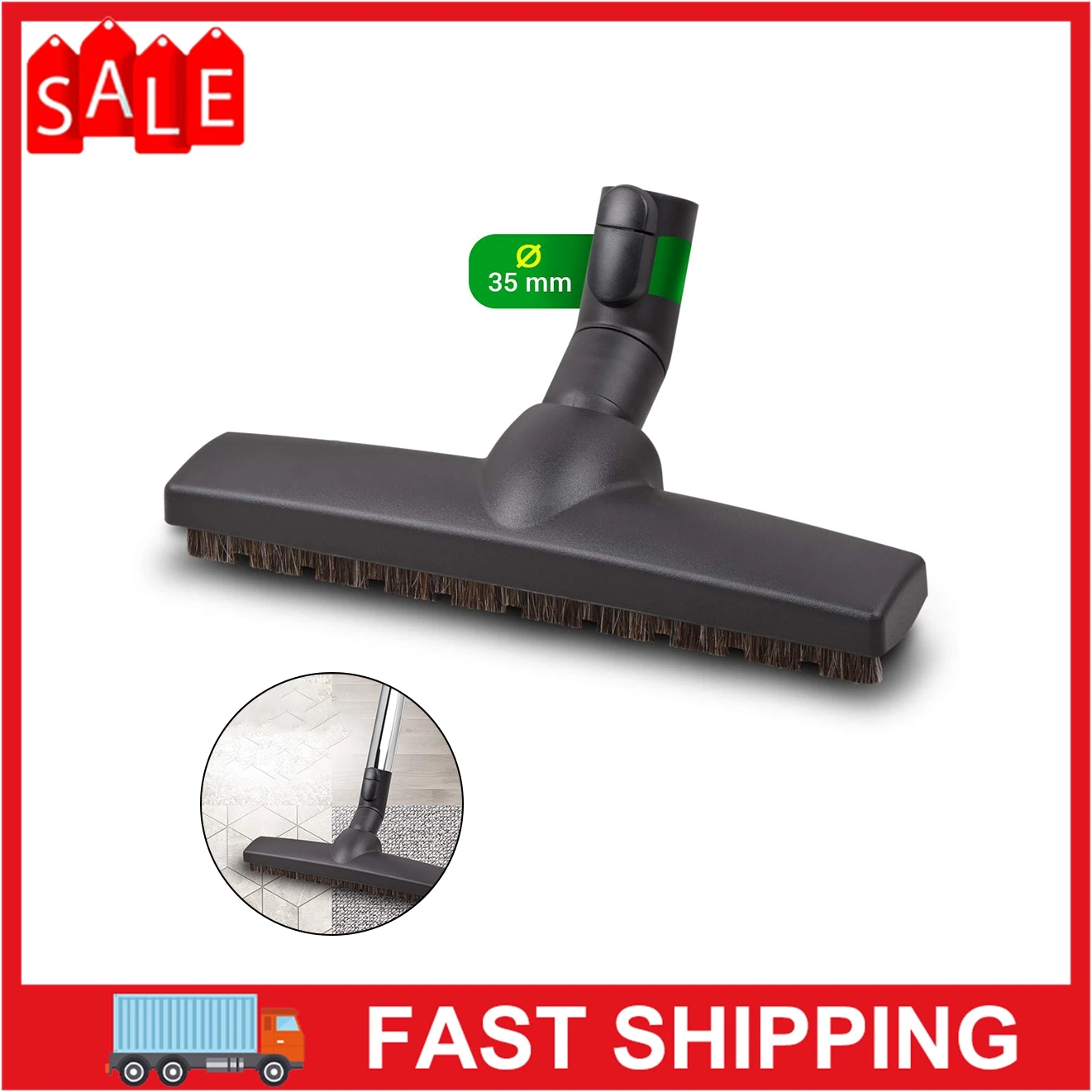 35mm Vacuum Cleaner Hard Floor Nozzle Brush For Miele Parquet Twister SBB300-3 Robotic Sweeper Nozzle Brush Household Cleaning