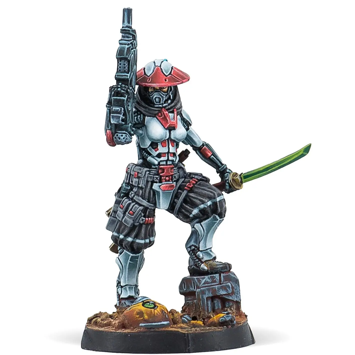 다이캐스트 레진 모델 조립 키트, GK, 레진 배틀 그룹 3인, 조립하기 위한 미도색 제품(베이스 포함)