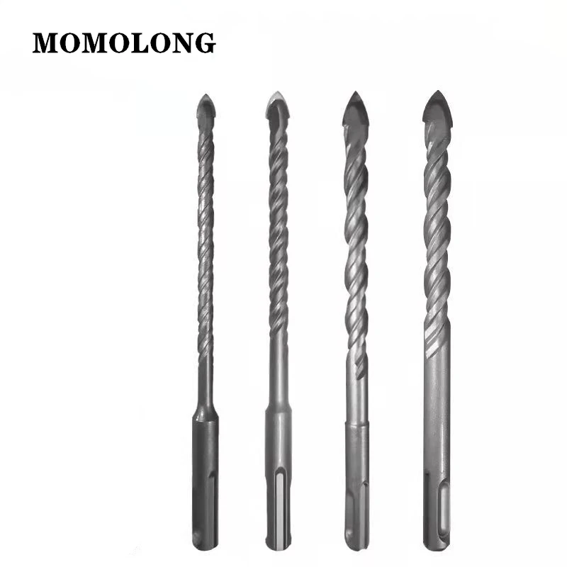 5PCS Carbide Tipped SDS Plus 160mm Masonry Drill Bit Drillforce Glass Ceramic Tile Concrete Drill Bits Set 6/8/10/12mm