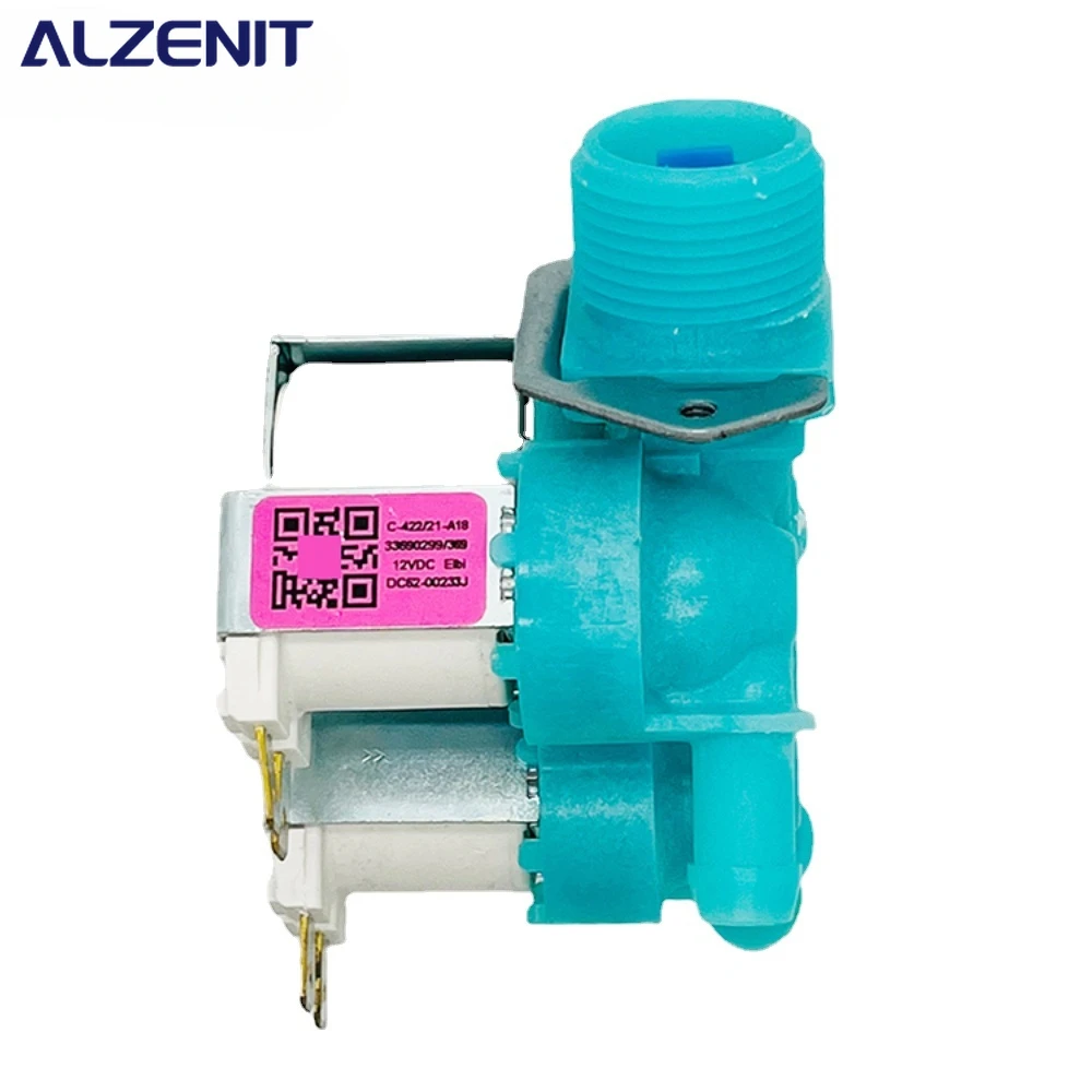 

New Electric Water Inlet Solenoid Valve For Samsung Washing Machine DC62-00233J Drum Washer Part