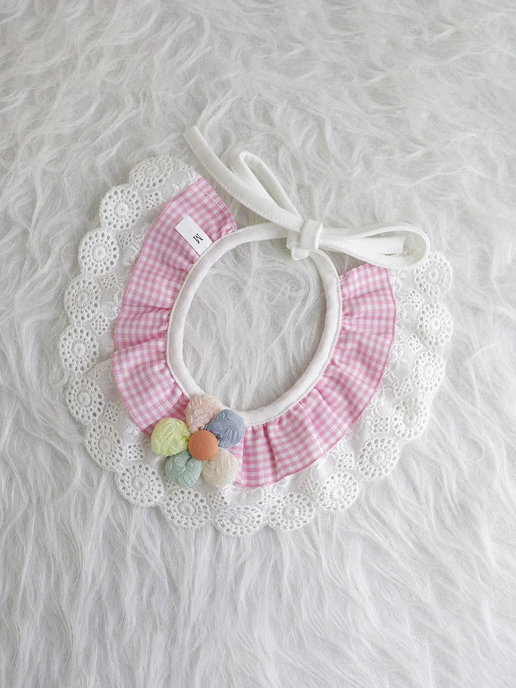 Title 5, Pet Bib Cat Dog Flower Scarf Cute Dogs Saliva T...